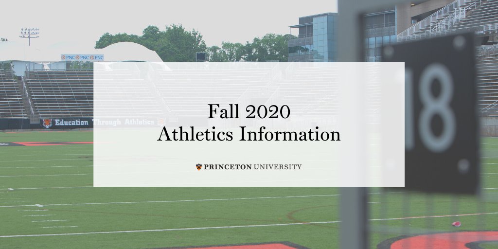 Fall 2020 Athletics Information