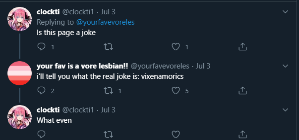 However anonymous-asexual has made a statement on lesbians this was in response to asking why they DO NOT post about lesbians. They are known for vore pride, but even they admit it IS NOT THEIR PLACE TO DICTATE LESBIANS. When anyone asks if their page is a troll they deflect.