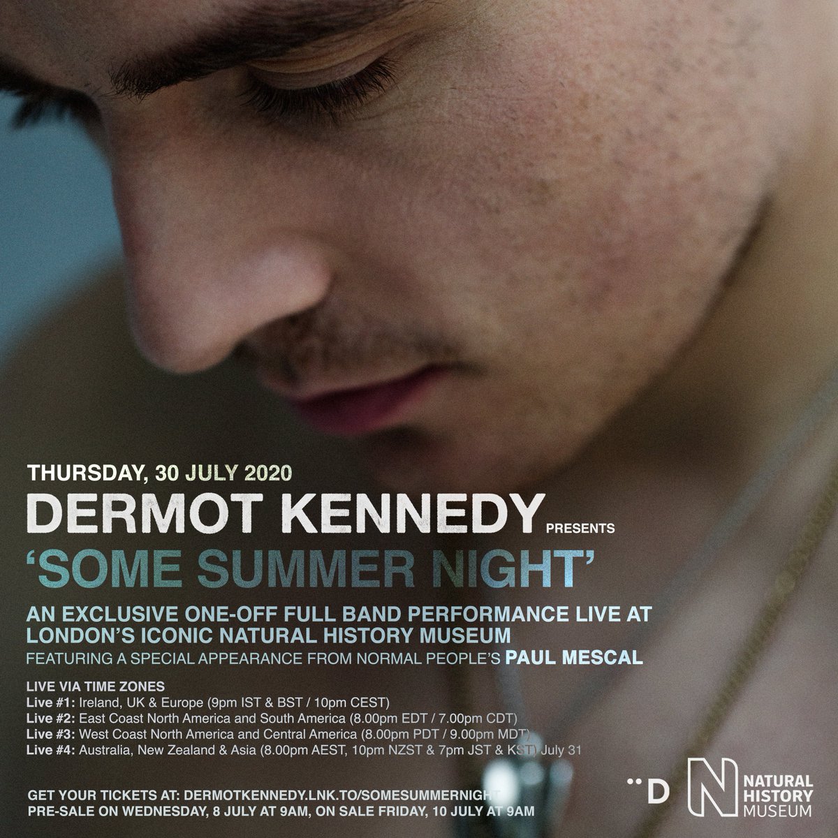 DermotKennedy's tweet photo. I cannot wait for you to see this!! Pay-per-view tickets will be available on Friday July 10th from https://t.co/t6WmsnJBJ8. X https://t.co/fvjrk2A8U5