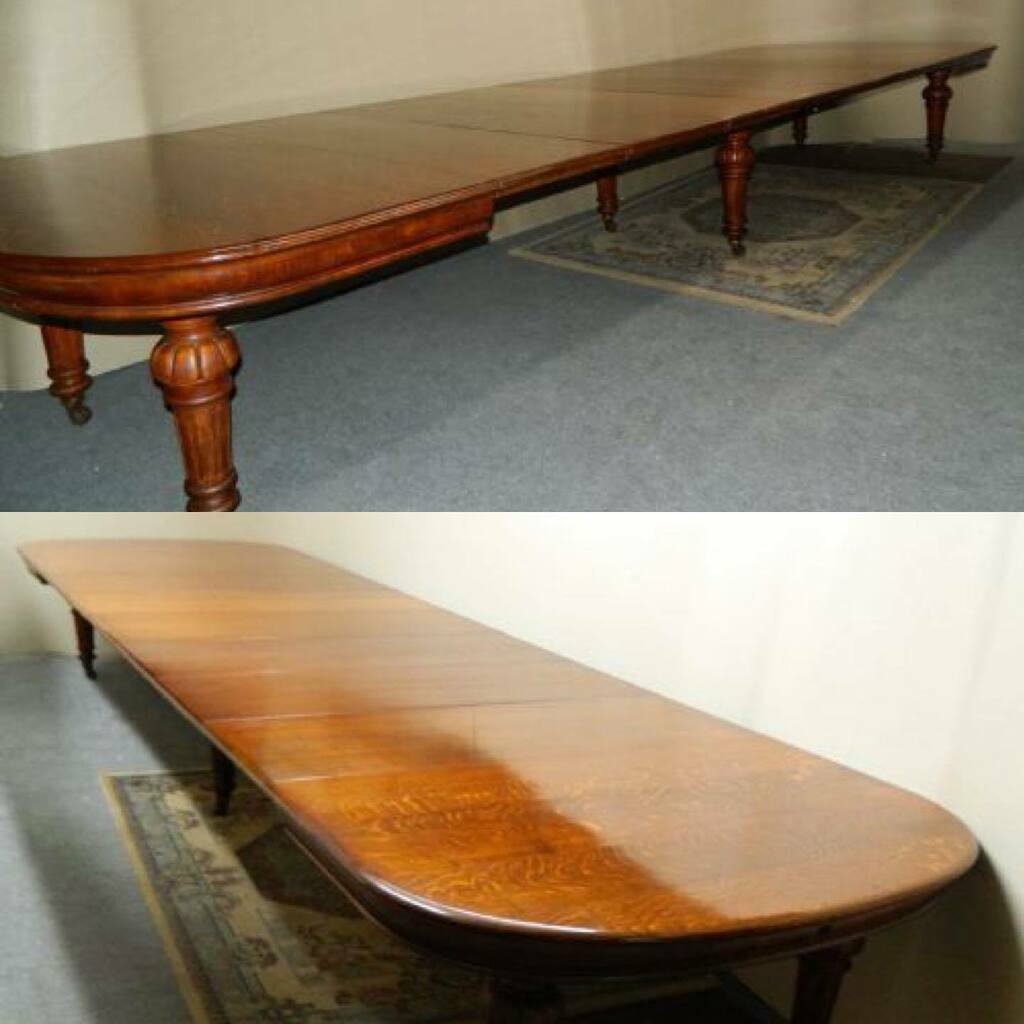 atheyantiques's tweet image. magnificent 18’ oak dining table with 7 extra leaves.
this handsome table with double ended winding mechanism is raised on six wonderful bulbous turned and reeded legs with brass caps and ceramic castors... #atheyantiques #diningtable #extendingtable #windouttable #itsabigon…