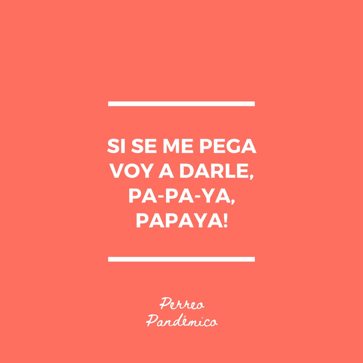 Perreo Papayoso es la que hay pa’ ti baby. 🍑

🖼 por Perreo Pandémico