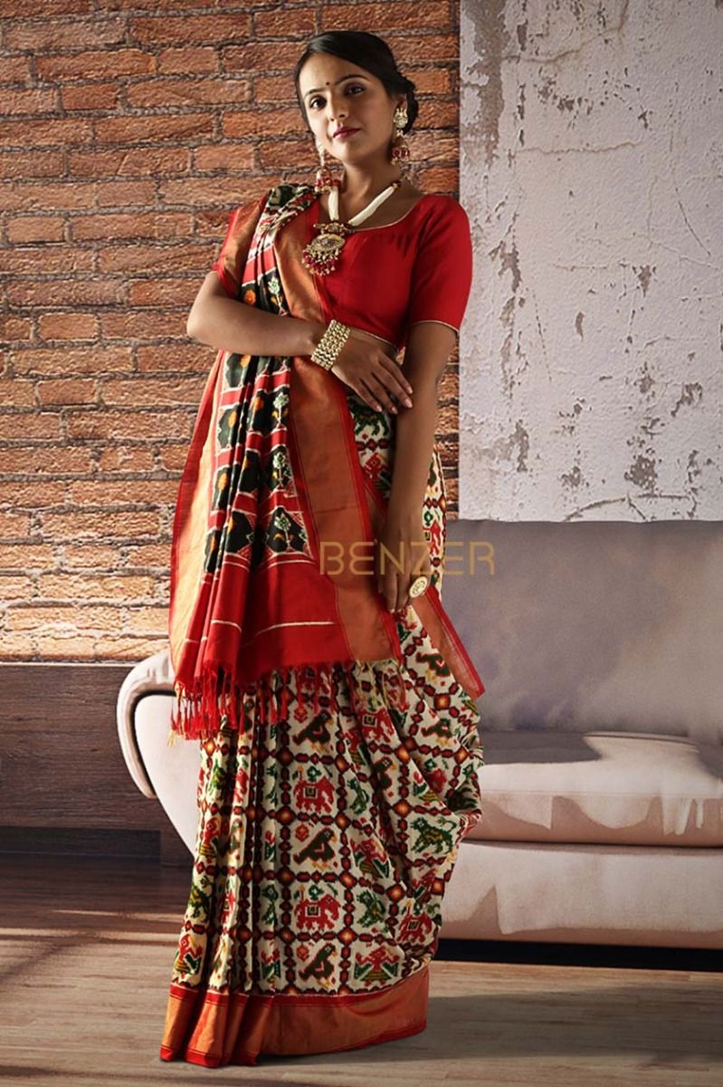 TRADITIONAL REGIONAL SAREES OF INDIA*********************************************2/16SAREE NAME-- PATOLAPLACE- GUJURAT** rich hand-loom saree #SareeTwitter