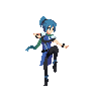 WayfindersRPG's tweet photo. I saw some of @Turtleye_'s work on pixel sprites and liked their work so much, I had them make 4 of the main characters in Wayfarers. This one is of Lily. #indiegames #pixelart #proofofconcept #pixelsprites #solodev #WayfarersRPG #RPGMaker #RPG https://t.co/OGb5oztEFi