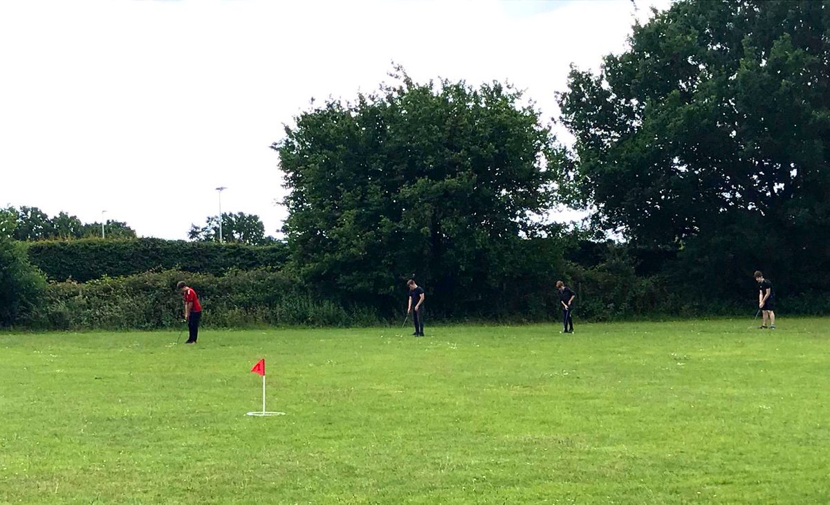 RPSPE's tweet photo. RPS: EXERCISE IN ISOLATION
MOTIVATION
Mr K was happy to be back teaching today. Socially distant golf, with balls being very distant from the targets too ⛳️😂
Share what you do today and use a # 📸 📱
#isolationmotivation 👊🏼
#teamrps 🔴⚪️⚫️
#backtogethersoon ❤️ https://t.co/FQMQBVXmJT