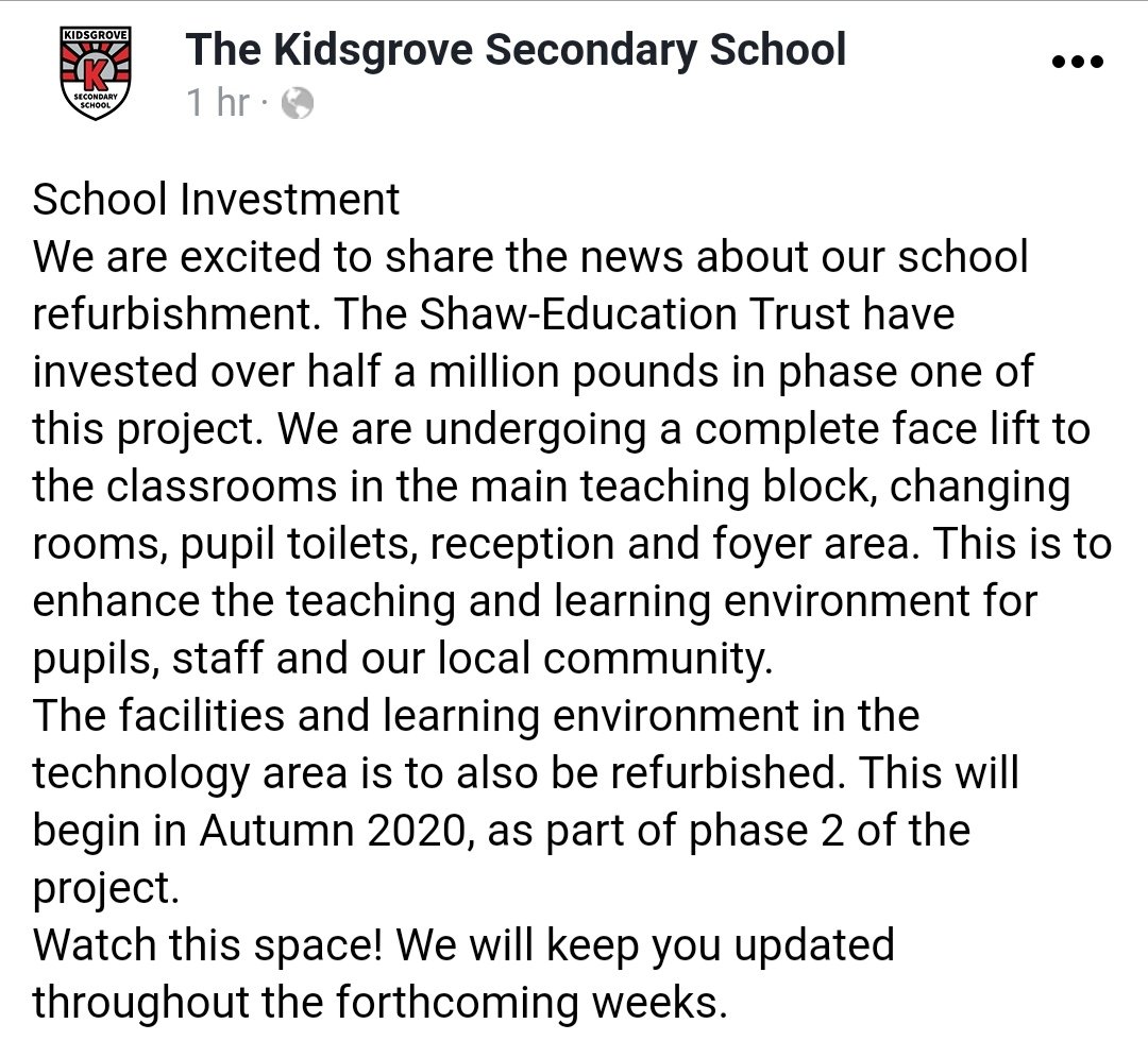 KidsgroveMaths's tweet photo. This is FANTASTIC news!
Thank you @ShawEduTrust!
@KidsgroveSci @KidsgrovePrimar https://t.co/IELmSHzk5z