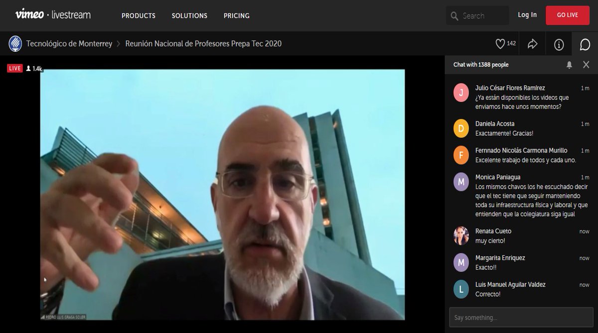 Participando en la Reunión Nacional de Profesores de PrepaTec, Modalidad Virtual 2020.