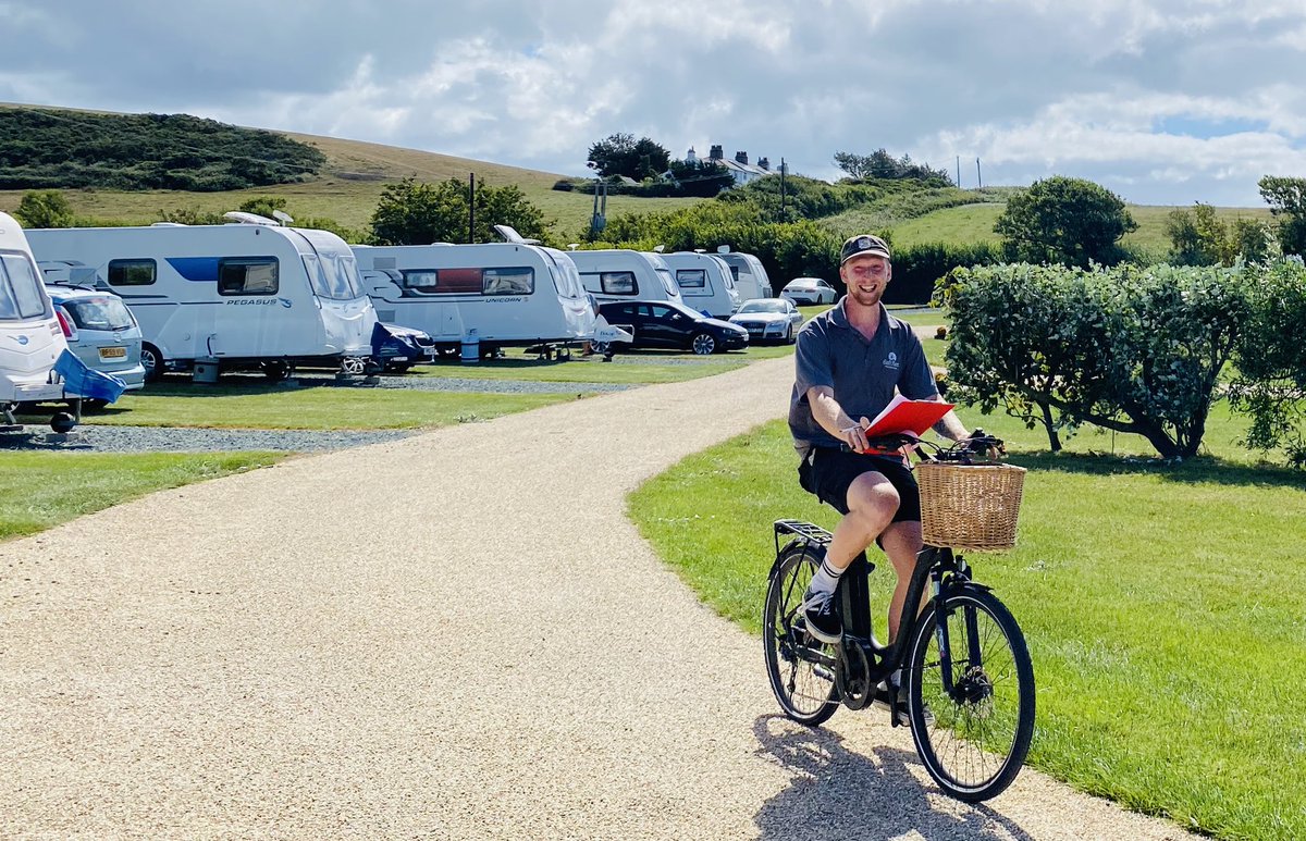 It was brilliant to visit family-owned touring park <a href="/EastFleetFarm/">East Fleet Touring Park</a> this morning as it reopened to welcome guests once again. A stunning location on the #JurassicCoast #Chickerell and a testament to the hard work and resilience of three generations. #DestinationWestDorset