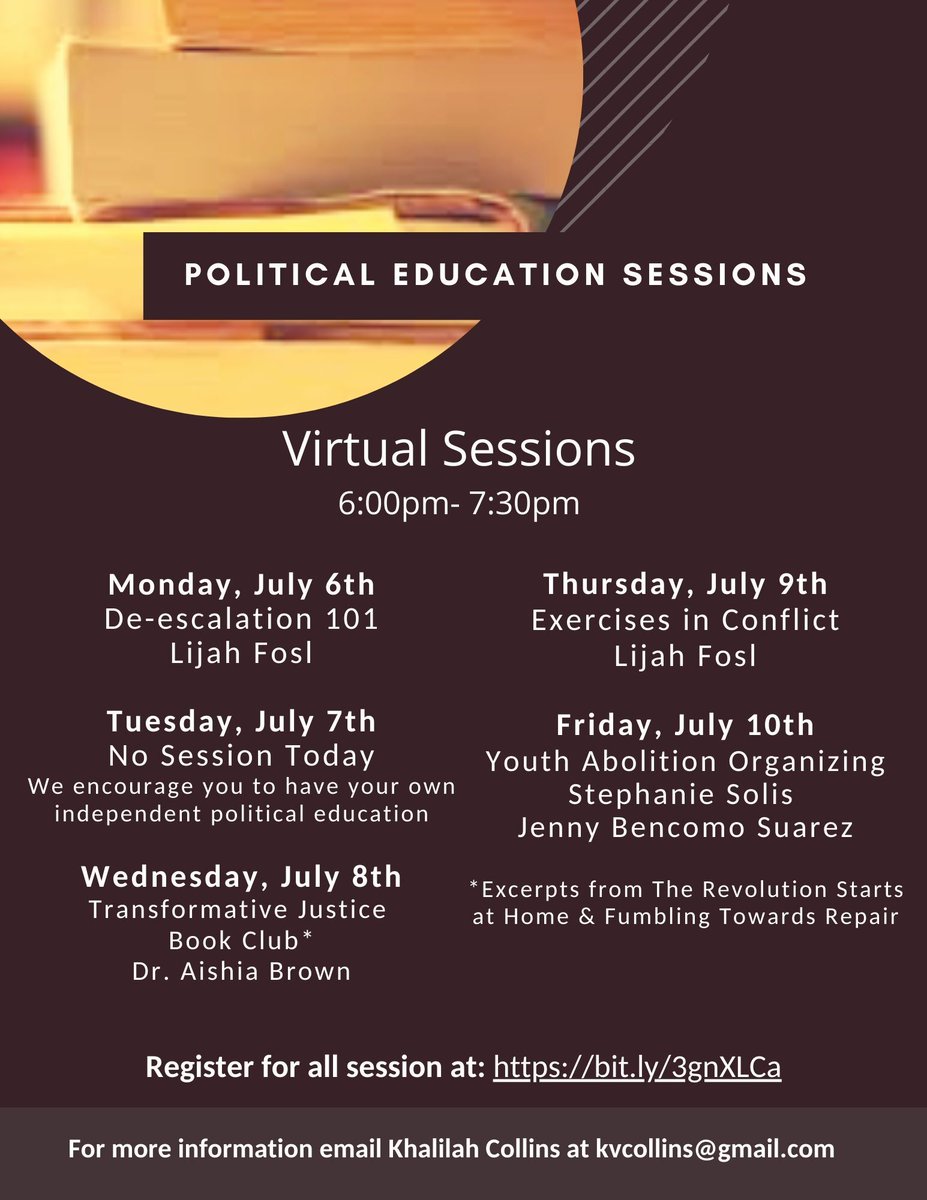 PeaceEdProgram's tweet image. Today and Thursday, 6-7:30, join PeaceCasters Leader Lijah Fosl for educational sessions for those participating in protests and movement building. Learn about deescalation and practicing healthy conflict resolution. Sign up for both at bit.ly/3gnXLCa