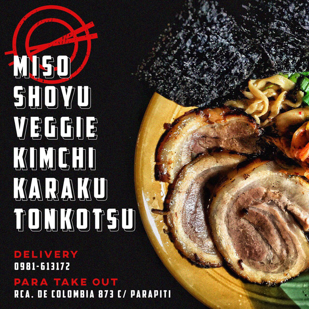 🍥RAMEN disponible🥢
📦Take out 12-15h
🛵Delivery 19-22h
📍Rca. de Colombia 873 casi Parapiti, Asunción
📞0981 613172
#ramen #lamen #ramel #shoyu #miso #kimchi #veggie #tonkotsu #delivery #asuncion #noscuidamosentretodos #quedateencasapy