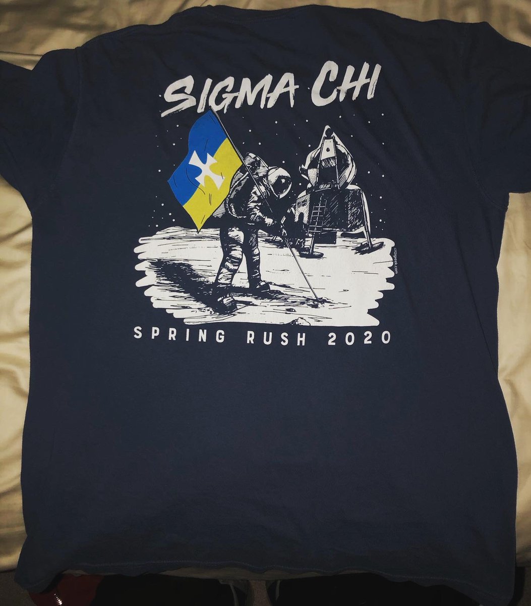 SigmaChiRU's tweet photo. 🇺🇦🚨GIVE AWAY ALERT! 🚨🇺🇦
Interested in winning a free rush shirt? 
All you have to do is follow SigChiRadford on Instagram, like their photo, and repost the post to your Instagram story! Winner will be picked randomly at the end of the month! Good luck! 🍀 https://t.co/te4W8Qsmoy