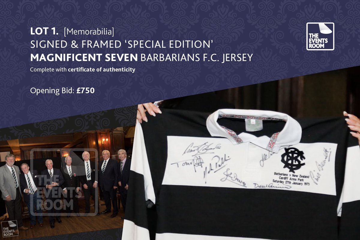 TheEventsRoom's tweet photo. Congratulations to Matthew @Thecrispycod who is the lucky winner of the Signed & Framed ‘Special Edition’ Magnificent Seven Jersey. Many thanks for your generous support. #thattry #garethedwards #whatascore https://t.co/LjMjOIS8yH