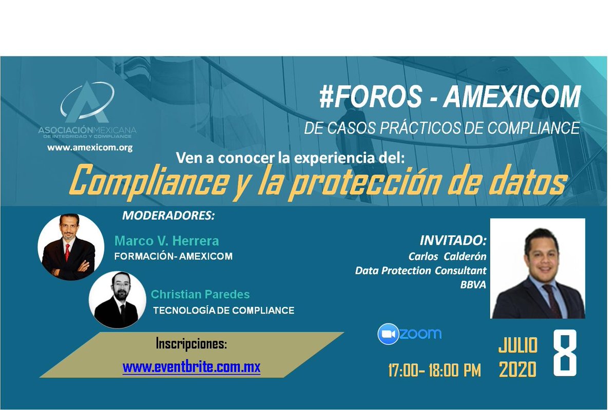 FelipeLeonLopez's tweet photo. #Recomendamos a la comunidad Compliance (Oficinas de Cumplimiento) este foro. Recuerden, asesorías especializadsa en @Escipion_1 https://t.co/j7Hva5sjPQ