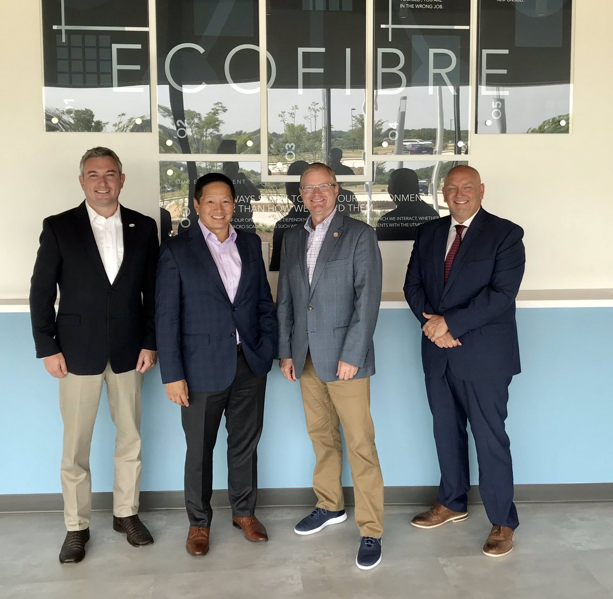 damon_thayer's tweet photo. Today’s ribbon-cutting @ecofibre in Georgetown means 60 new #kyjobs 

As one of the co-sponsors of the original hemp bill in ‘13, I’m proud to see this hemp-based production company fulfilling the promise of this crop now grown by hundreds of KY farmers.  #KYHemp https://t.co/fMQa9KXF2E