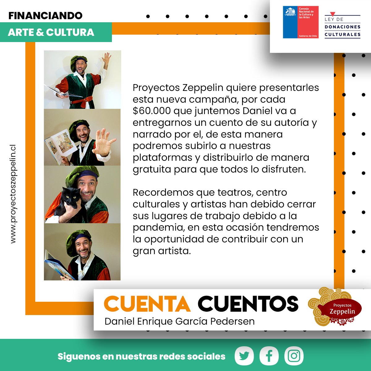 tu_zeppelin's tweet photo. Hoy lanzamos la nueva campaña!!
Aquí les dejamos una breve explicación sobre que trata la campaña, esperamos que nos apoyen, juntos somos zeppelin 🎉

Síguenos en rrss:
Instagram: @proyectoszeppelin
Facebook: /Proyectoszeppelin

#financiamiento #cultura #crowdfundingchile https://t.co/rg5YibmRj4