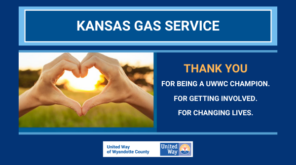 UnitedWayWyCo's tweet photo. Every year Kansas Gas Service continues to make a difference during the United Way campaign. And every year, they outdo themselves. Thank you for all that you do every day.  Your generosity touches lives and makes this a better place to live and work! @KansasGas https://t.co/O2sNBG4ISM
