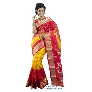 TRADITIONAL REGIONAL SAREES OF INDIA*********************************************8/16SAREE NAME-- TANTPLACE-- WEST BENGAL** crisp cotton, printed saree  #SareeTwitter