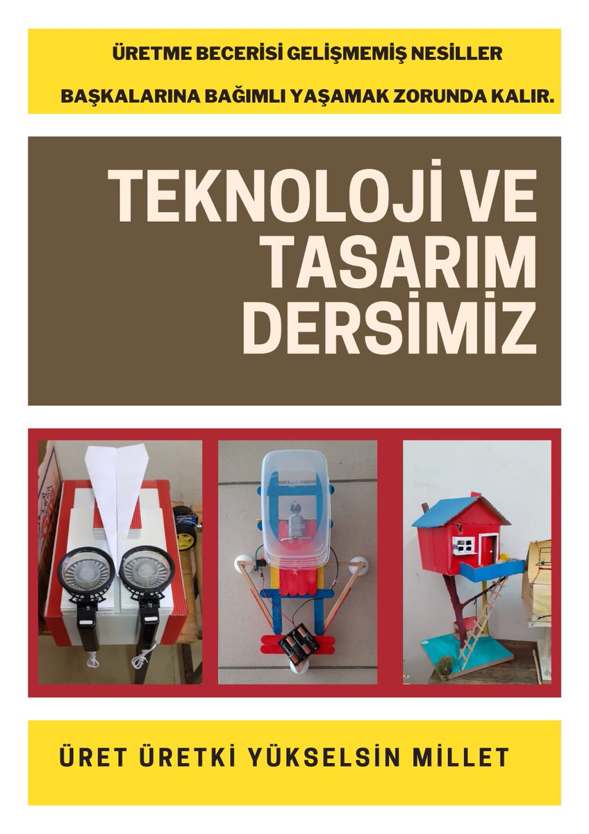 GokhannCevik's tweet photo. Artık eski müfredatın değiştiği ve küplerden, kibritlerden vb etkinlik yapılmadığı çok daha işlevsel ve keyifli bir ders haline gelen Teknoloji ve Tasarım dersi tüm kademelerde işlenmelidir. 
TeknolojiVe TasarımDersi #TeknolojiveTasarımDersimiz @ziyaselcuk @tcmeb https://t.co/k9v2qCZtng