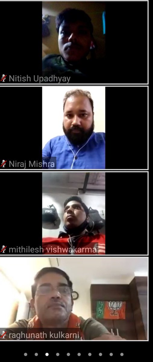 ShantanuAgasti's tweet photo. On the #BirthAnniversary  of Dr #ShyamaPrasadMukherjee @BJYM4Mumbai North West organised a virtual meeting where Sh @RaghunathKulka5 and @BJPSanjayPandey spoke on life and Principles of the Great man, #AatmaNirbharBharat and achievements of @PMOIndia @narendramodi ji. https://t.co/8926bSPVUz