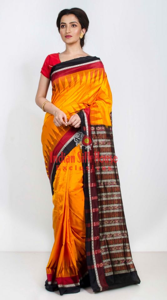 TRADITIONAL REGIONAL SAREES OF INDIA*********************************************10/16SAREE NAME-- BOMKAIPLACE- ODISHA** silk and cotton saree with ikat, embroidery and intricate thread work  #SareeTwitter