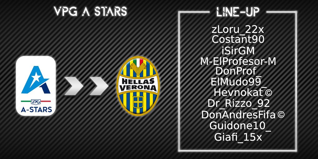 ⚽ MATCH DAY ⚽️
🏆 | @VPG_A_Stars
🆚 | VPG_Lecce
⏰ | 22.30
🆚 | VPG_Napoli
⏰ | 23.00