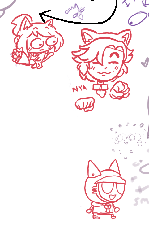 @qwertibo let me on their drawpile stream for a lil bit and it was very fun! i drew all the stuff in red
