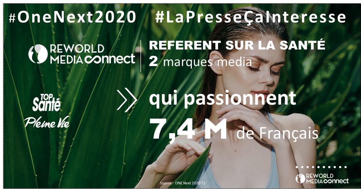 ReworldMediaC's tweet photo. #InThatWeTrust 💪 #PrintPride 🎆 #Passions ♾
@ReworldMediaC référent sur la Santé avec @topsante & @pleine_vie, 2 de nos marques qui passionnent 7,4 millions de Français.
Via #OneNext by @ACPM !
#lapressecainteresse #InPrintWeTrust
En savoir plus ➡️ https://t.co/16InV1xPlV https://t.co/ekNWaGeLfK