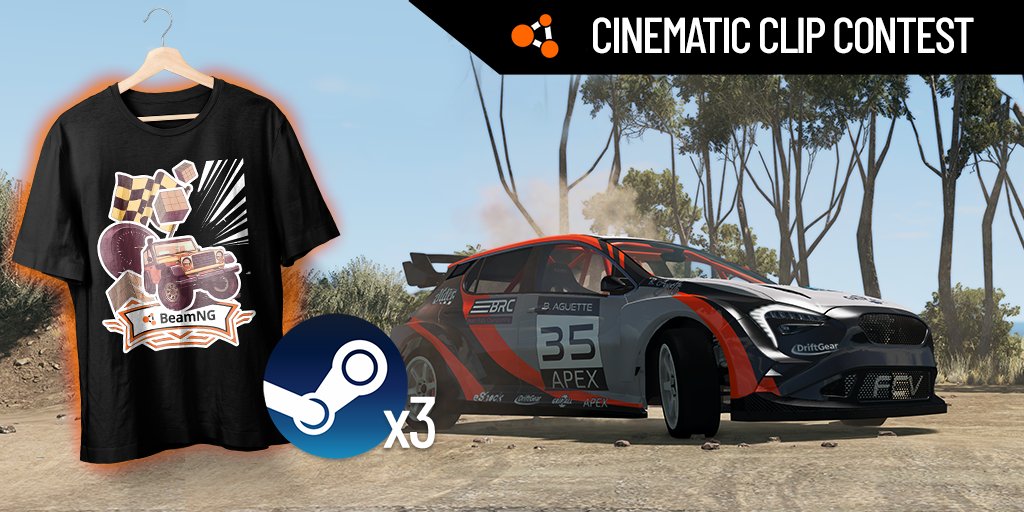 beamng's tweet photo. Join the first official #BeamNG video contest for a chance to win exclusive prizes! 

Details: https://t.co/wqTOdFIUJ1 https://t.co/FAY0PFfDKr