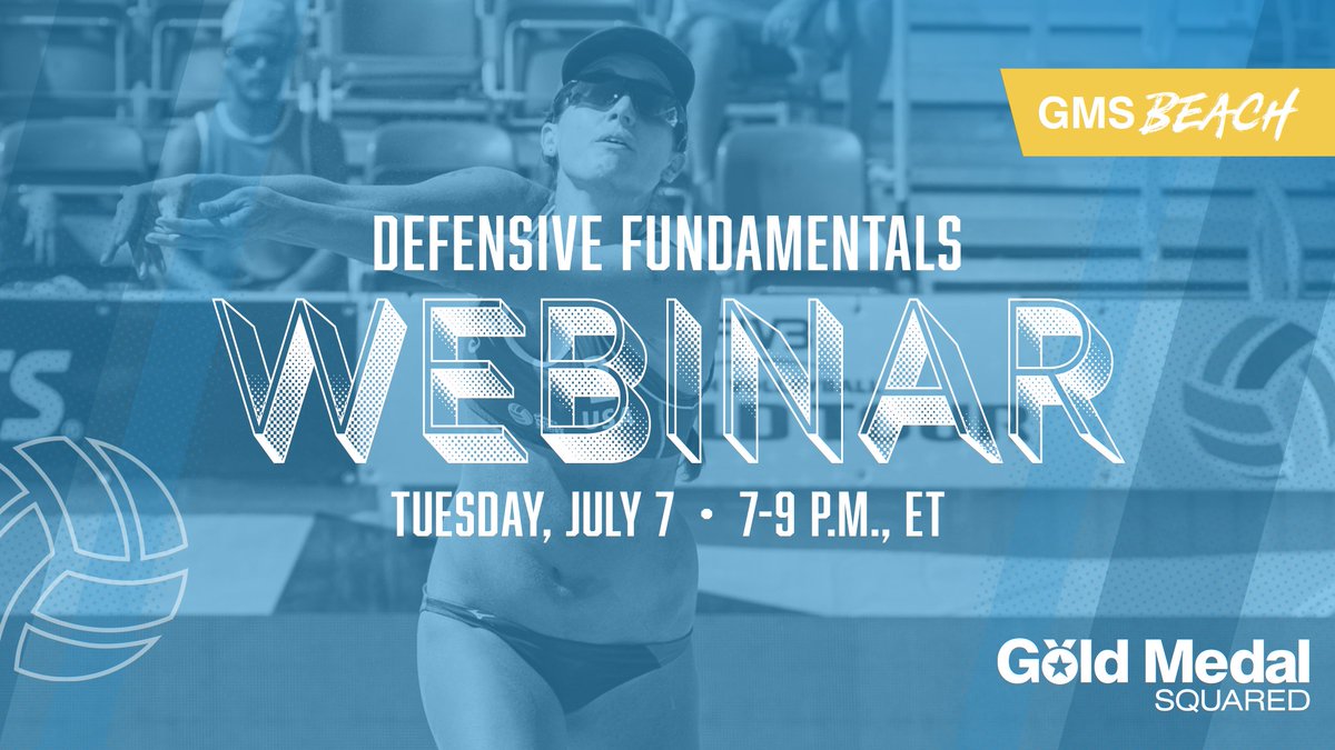 TOMORROW is our next webinar, this one featuring defensive fundamentals! Register while there's still spots available. 

☑️ Register here: bit.ly/GMSBeachJuly7

#GMSBeach