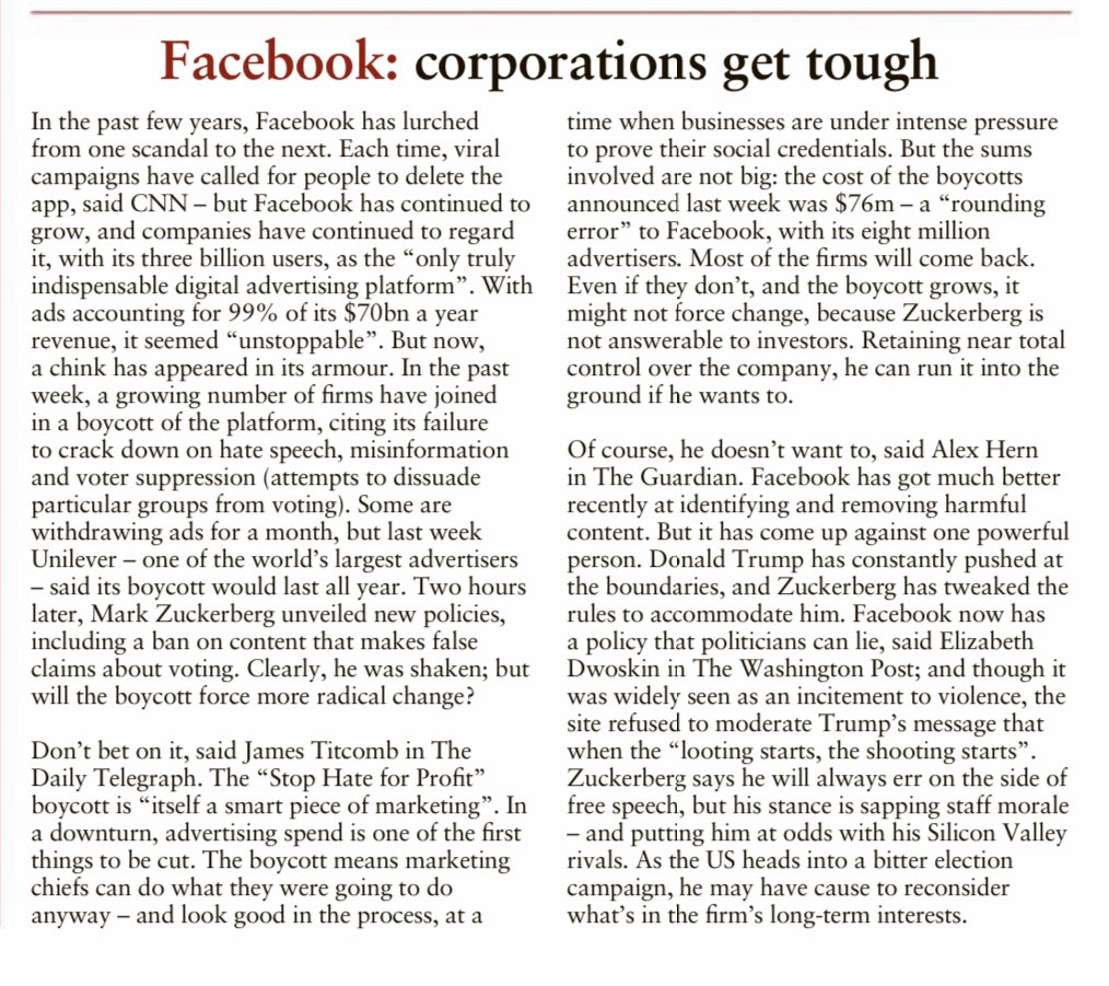 SatishShekar's tweet photo. Facebook’s 99% revenue comes from 8mn advertisers who contribute $70bn revenue a year. https://t.co/0x9CcZjns3