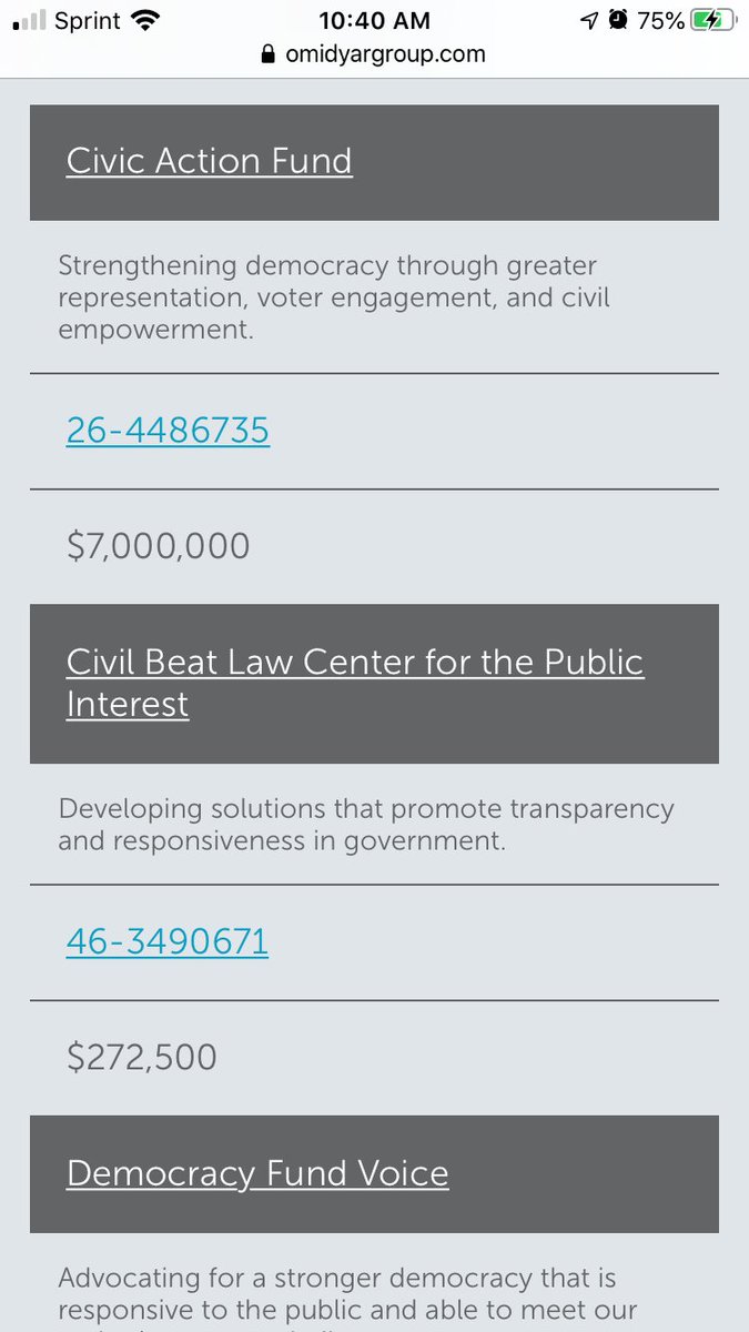 But then I found where their contributions are going. $7 mil to “Civic Action Fund”. Interesting...