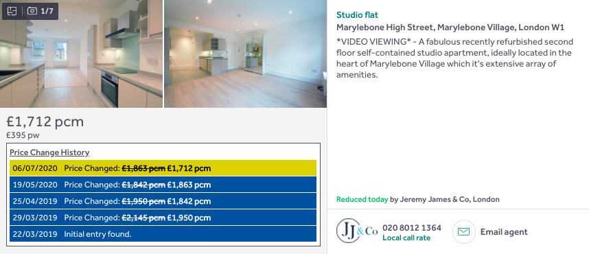 Marylebone, down 20% to £1,712  https://www.rightmove.co.uk/property-to-rent/property-61151202.html