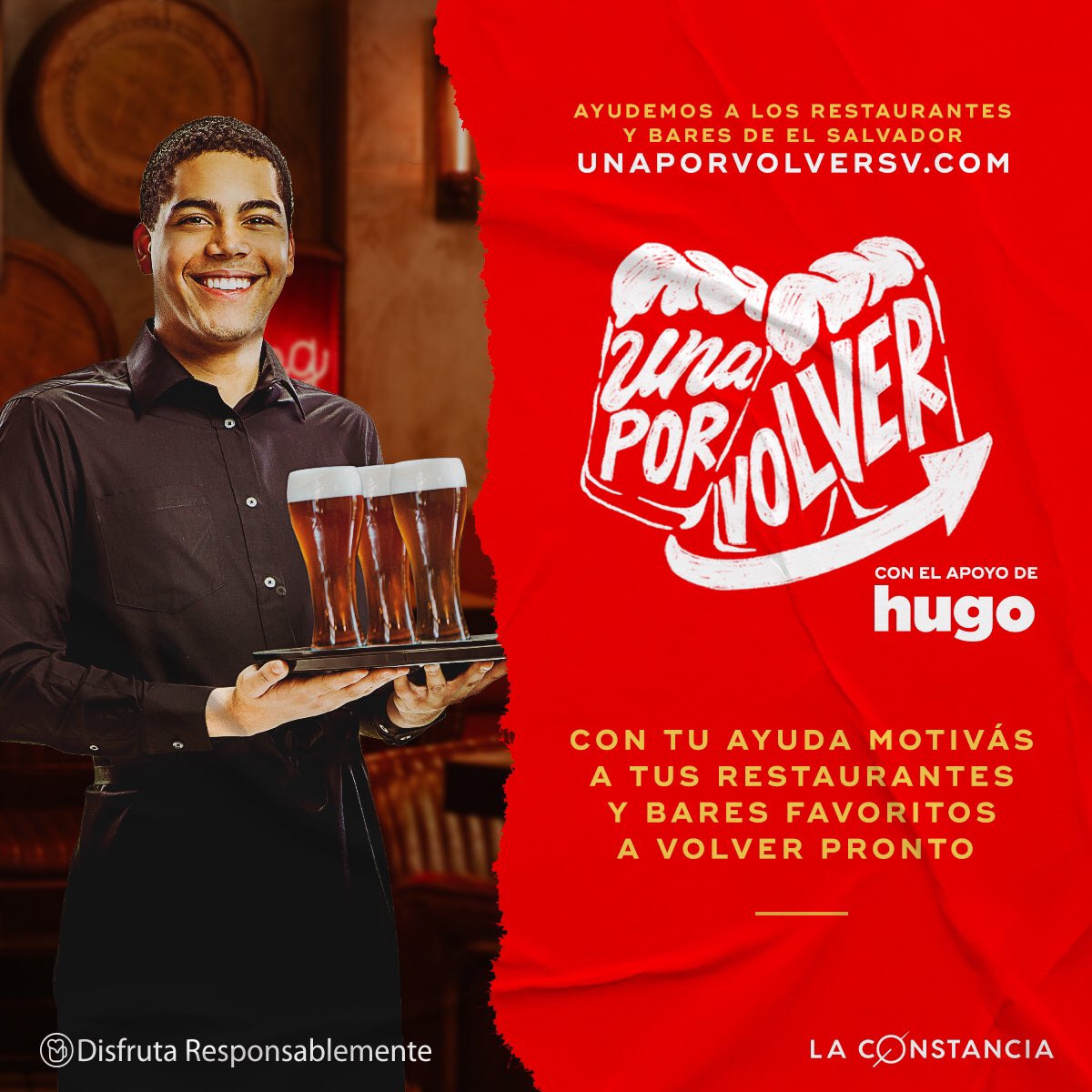 PilsenerSV's tweet photo. ¡Son unos cracks🙌🏻! Gracias a ustedes los meseros de sus bares y restaurantes favoritos han podido recibir ingresos económicos aunque se mantengan cerrados.
Comprá cupones y duplicá su valor ingresando a: https://t.co/cplEJXVDGb 🍻
#UnaPorVolver 🍺 #PilsenerSV https://t.co/VfycF9Wf6N
