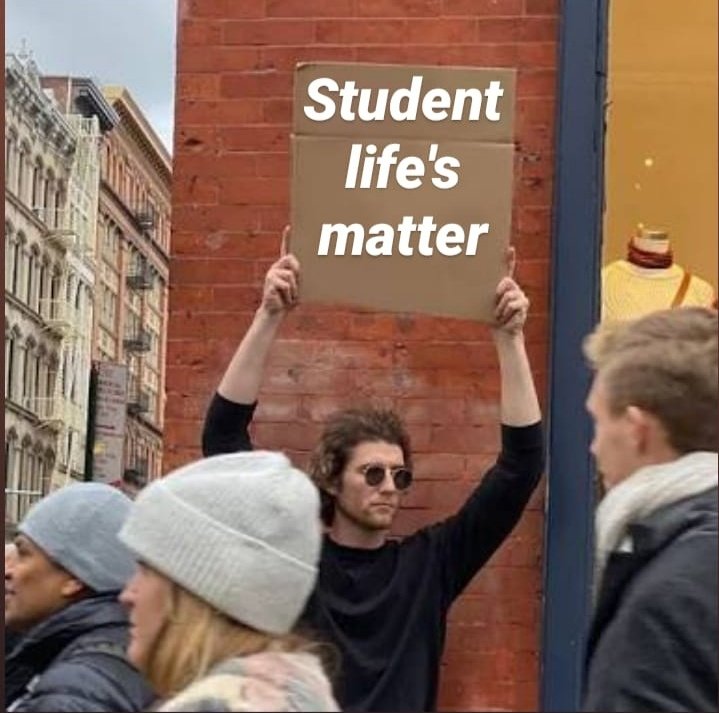 aravindpatel_'s tweet photo. UGC : we'll conduct exams..
*Le Corona👽: All the best..!
Are #students_lives a joke to u ..?
#StudentsLivesMatters
#UGCGuidelines https://t.co/H2zNNUpKUD