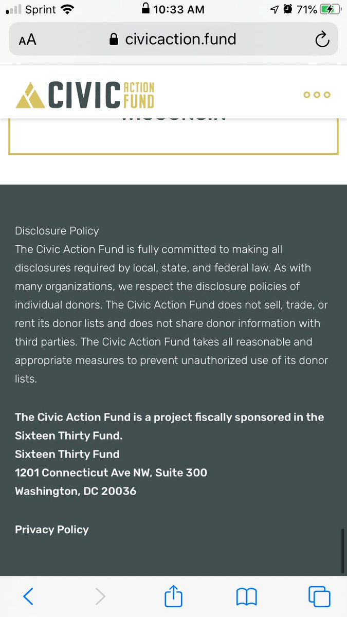 So then I stumbled upon their funding. The 1630 Fund in D.C. Here’s where it starts to get into the rabbit hole.