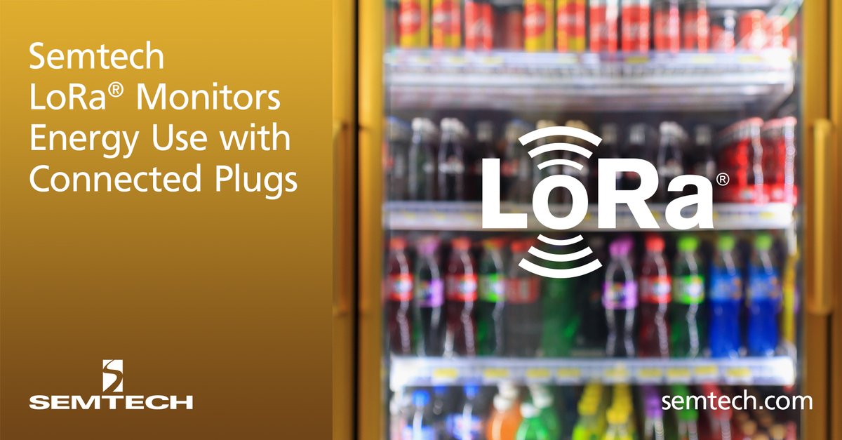 SemtechCorp's tweet photo. #LoRaWAN-connected #EasyPlug tracks energy consumption & movement in retail refrigerators & machines to prevent tampering, theft & waste. Read more: https://t.co/OakmPAcG9R #assettracking #smartlogistics #EasyReach https://t.co/21WUfeiE0p