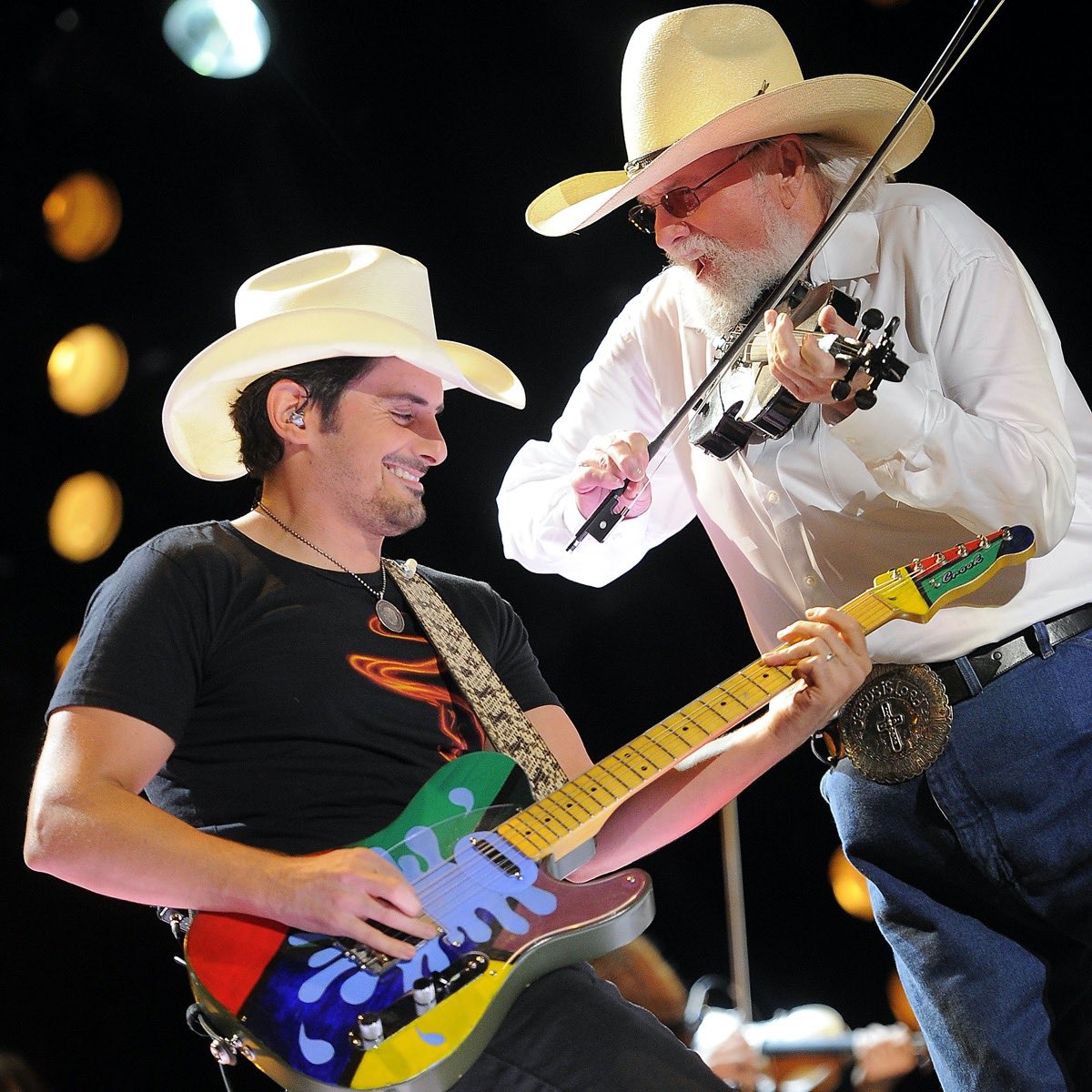 BradPaisley's tweet image. I wrote these words for Charlie’s biography. They ring even more true now.
I’m so sad he’s gone. 
We have so many memories together, and I am so blessed to have known him.
Rest In Peace my friend. We love you. @CharlieDaniels