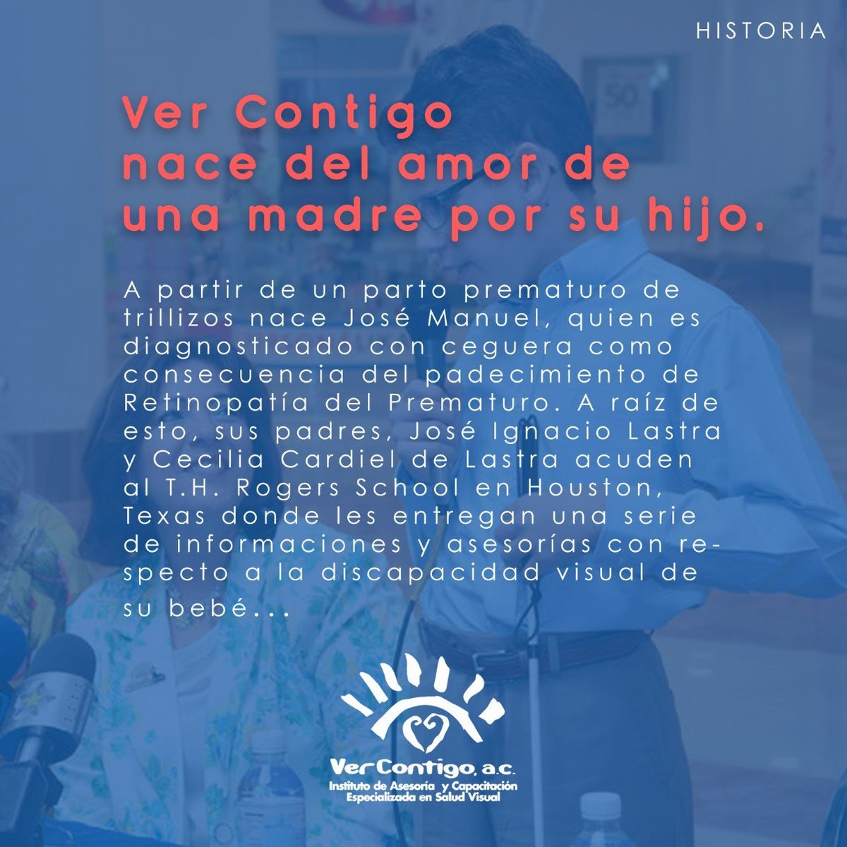contigo_ver's tweet photo. ¿Te has preguntado cómo es que nace Ver Contigo A.C.?
Aquí te dejamos el principio de esta historia tan maravillosa... https://t.co/lp0MLXrAf4