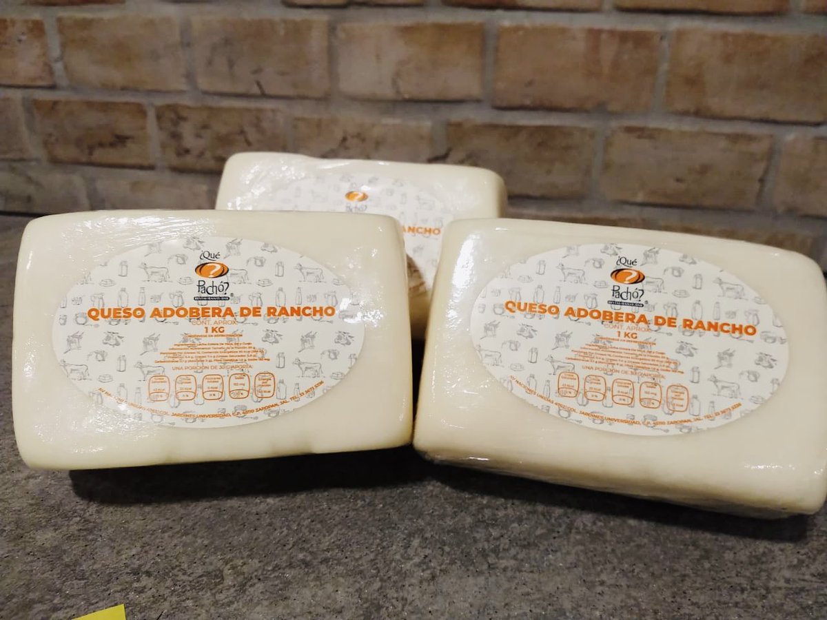 quepacho's tweet photo. Prueba nuestros deliciosos quesos de rancho. Tenemos adobera, Oaxaca y Cheddar. Todos son de 1kg y cuesta $140 pesos. Entrega a domicilio en compra de $420 pesos. Tel 3336735336 ó pasa por tu pedido #queso #QuePacho #Zapopan #QuesoDeRancho #aquinadietruena https://t.co/iFIjFL4Gyu