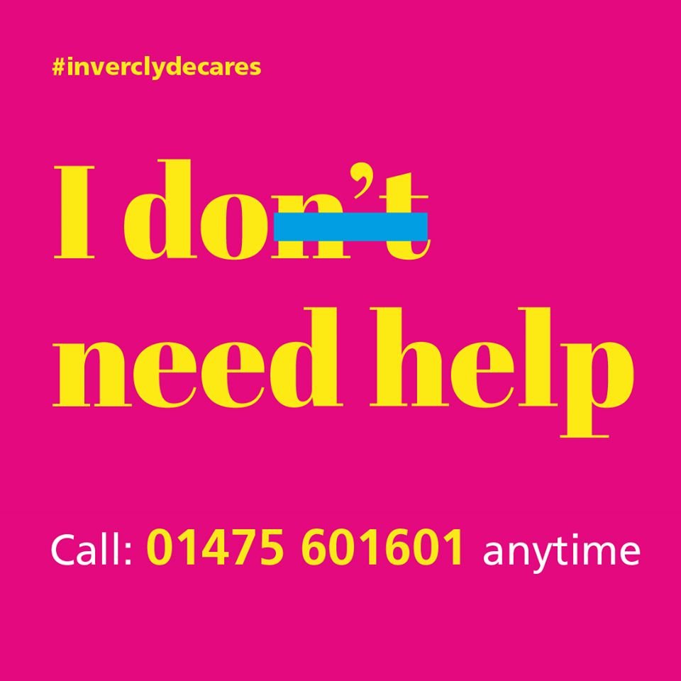 InverclydeCARG's tweet photo. The first billboard has gone up in the #SignOfStrength campaign.
Reaching out for help, is a sign of strength, not weakness, reduce the stigma.
Great campaign @Mind_Mosaic_16 @GwynMacD1 @LouiseHunterSHM and team 👏
#ItsOkayToNotBeOkay #MentalHealthMatters #InverclydeCares https://t.co/dCLUIQcxBr