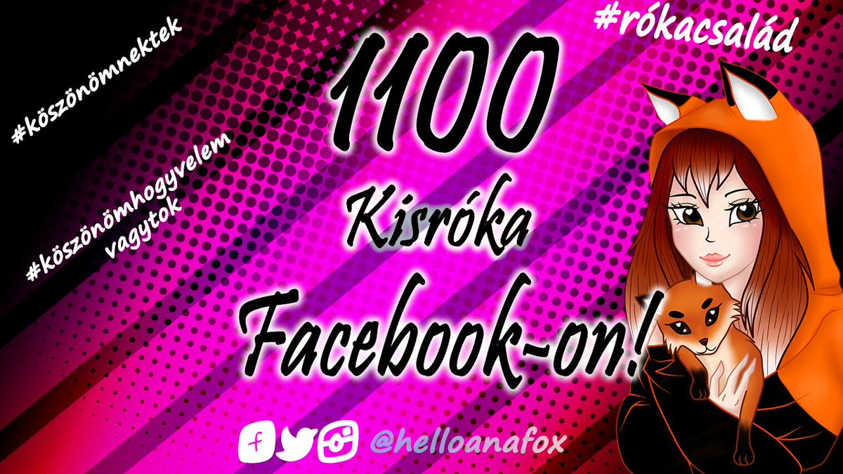 helloanafox's tweet photo. #1100Kisróka #yeey
1100-an lettünk a facebook oldalamon! Yeeey. El sem hiszem! Milyen nagy rókacsaládunk van már 😍😍😍😍
Ha van facebookod és még nem csatlakoztál, gyere és csatlakozz TE is! Likeolj, kövess be és szerezz barátokat, rókapajtikat! ~Rókapacsi! https://t.co/fIPcBX4r2D