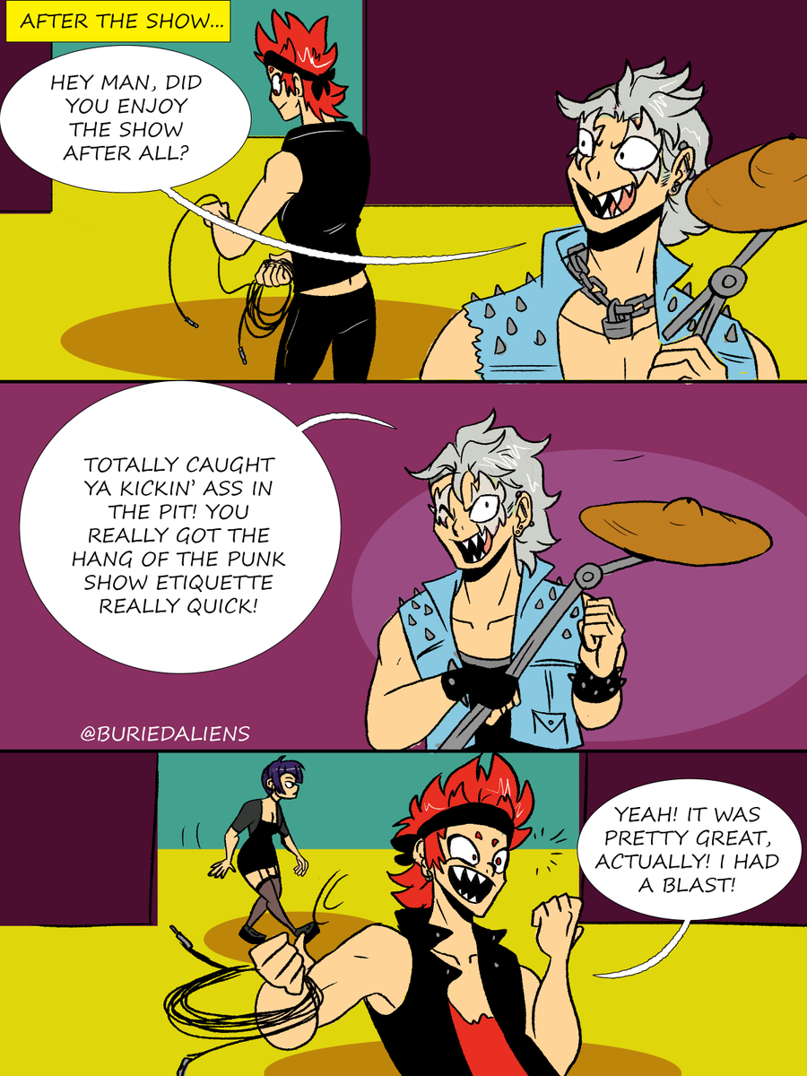 The original thread from February 2019 was so messy so here's a CLEAN AND FRESH  #electricboomriot thread! Including part 1, an epilogue, and part 2. #kiribaku  #punkau (2/?)