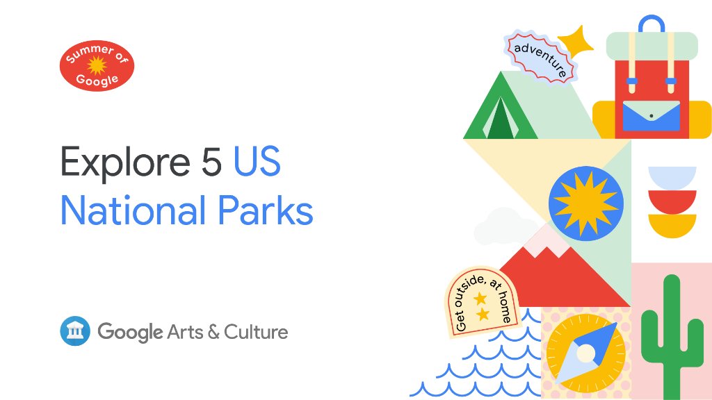 GoogleForEdu's tweet photo. Take a hike, or two, or three 🥾. With @googlearts, you can explore national parks throughout the US virtually. Take your at-home campers on an outdoor adventure here: https://t.co/aE6PMQsxBP https://t.co/ChgXwFzjq3