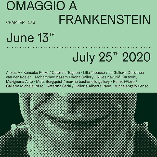 Dal 13 giugno al 25 luglio 2020 
Share Happiness – Tribute to  Frankenstein
Galerie Alberta Pane Venezia
#MoveInArt🚶🚶