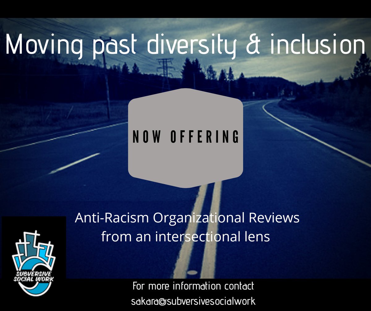 SubversiveSW's tweet image. NEW SERVICE ALERT:. 

Now Serving: 
For profit and non-profit organizations.
Schools and other public institutions. 
Municipal boards and city government. 

#AbolishSocialWork #antiracist #DiversityandInclusionareViolence
#dobettertogether