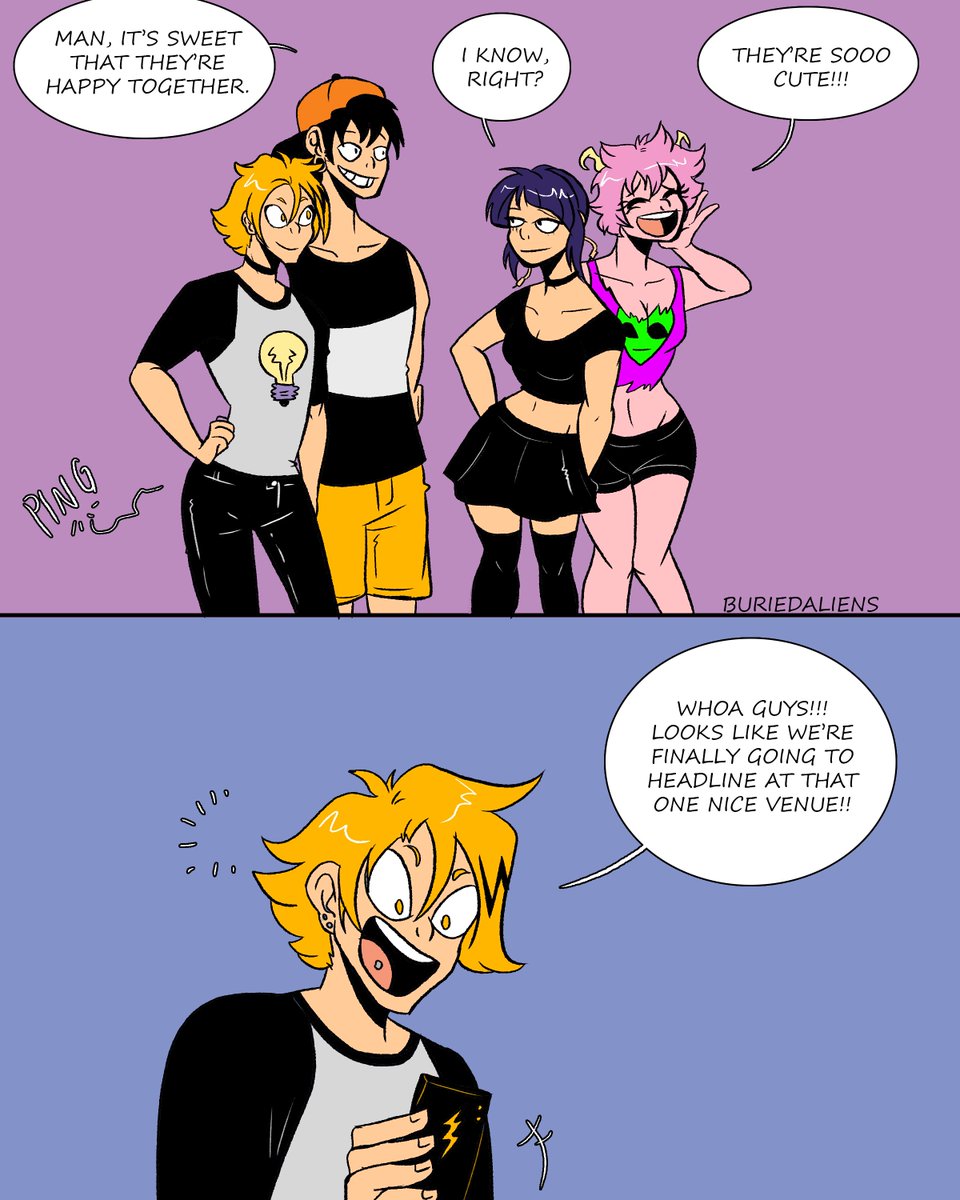 The original thread from February 2019 was so messy so here's a CLEAN AND FRESH  #electricboomriot thread! Including part 1, an epilogue, and part 2. #kiribaku  #punkau (10/?)