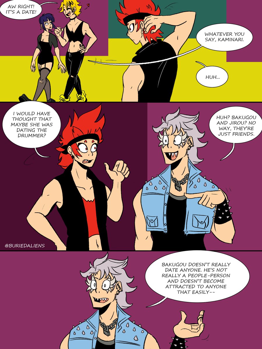 The original thread from February 2019 was so messy so here's a CLEAN AND FRESH  #electricboomriot thread! Including part 1, an epilogue, and part 2. #kiribaku  #punkau (3/?)