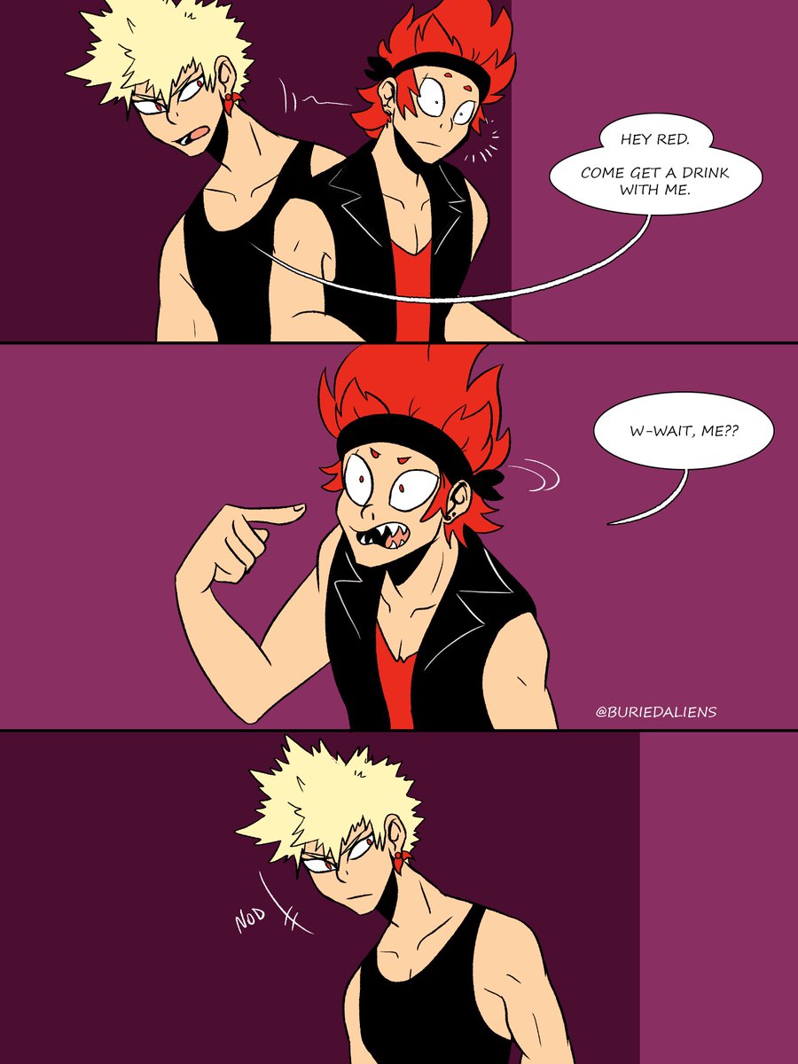 The original thread from February 2019 was so messy so here's a CLEAN AND FRESH  #electricboomriot thread! Including part 1, an epilogue, and part 2. #kiribaku  #punkau (3/?)