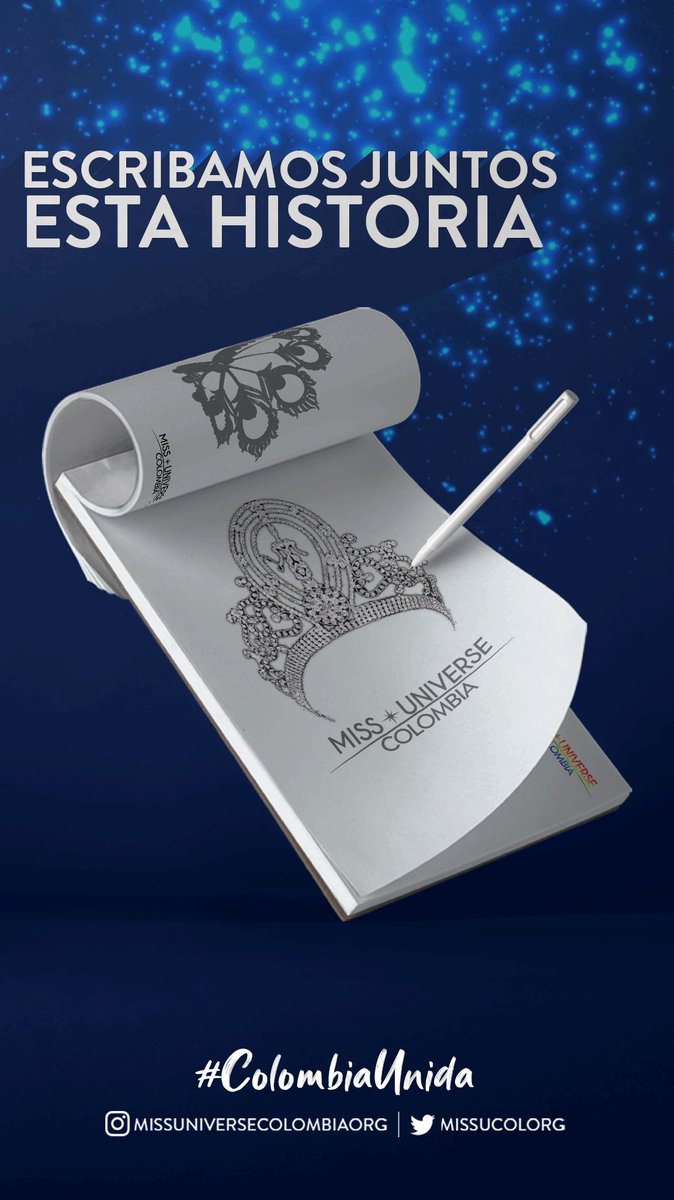 ESCRIBAMOS JUNTOS ESTA HISTORIA…COLOMBIA ELIGE SU CORONA:
MISS UNIVERSE COLOMBIA®️ escogerá las 10 mejores imágenes de las propuestas enviadas al correo: info@missuniversecolombia.org .

Solicitar requisitos, términos y condiciones a través del correo antes mencionado.