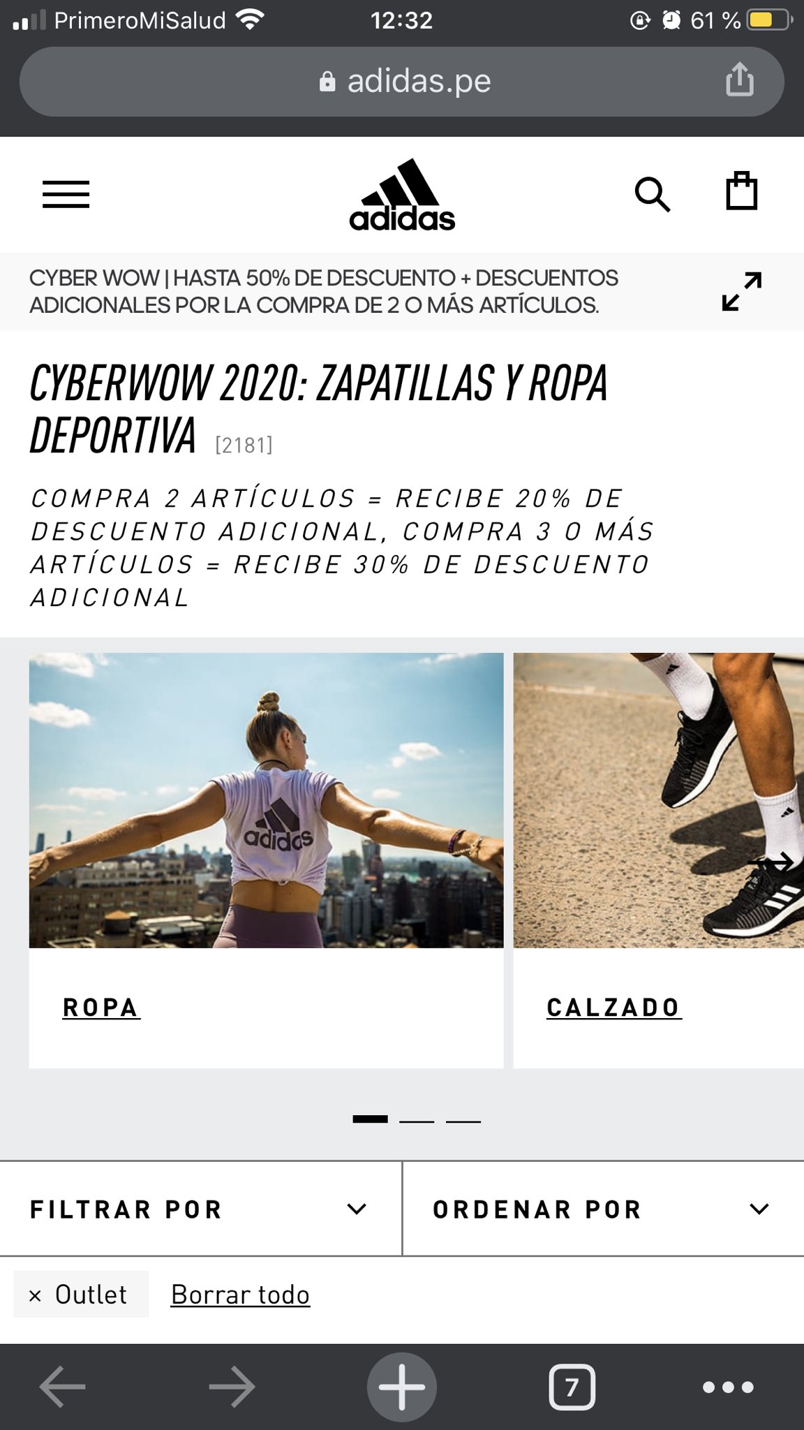 adidas 20 descuento adicional