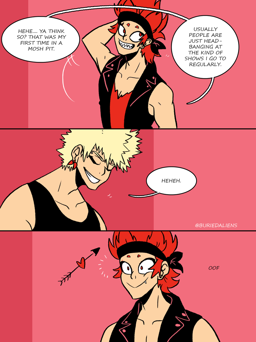 The original thread from February 2019 was so messy so here's a CLEAN AND FRESH  #electricboomriot thread! Including part 1, an epilogue, and part 2. #kiribaku  #punkau (4/?)